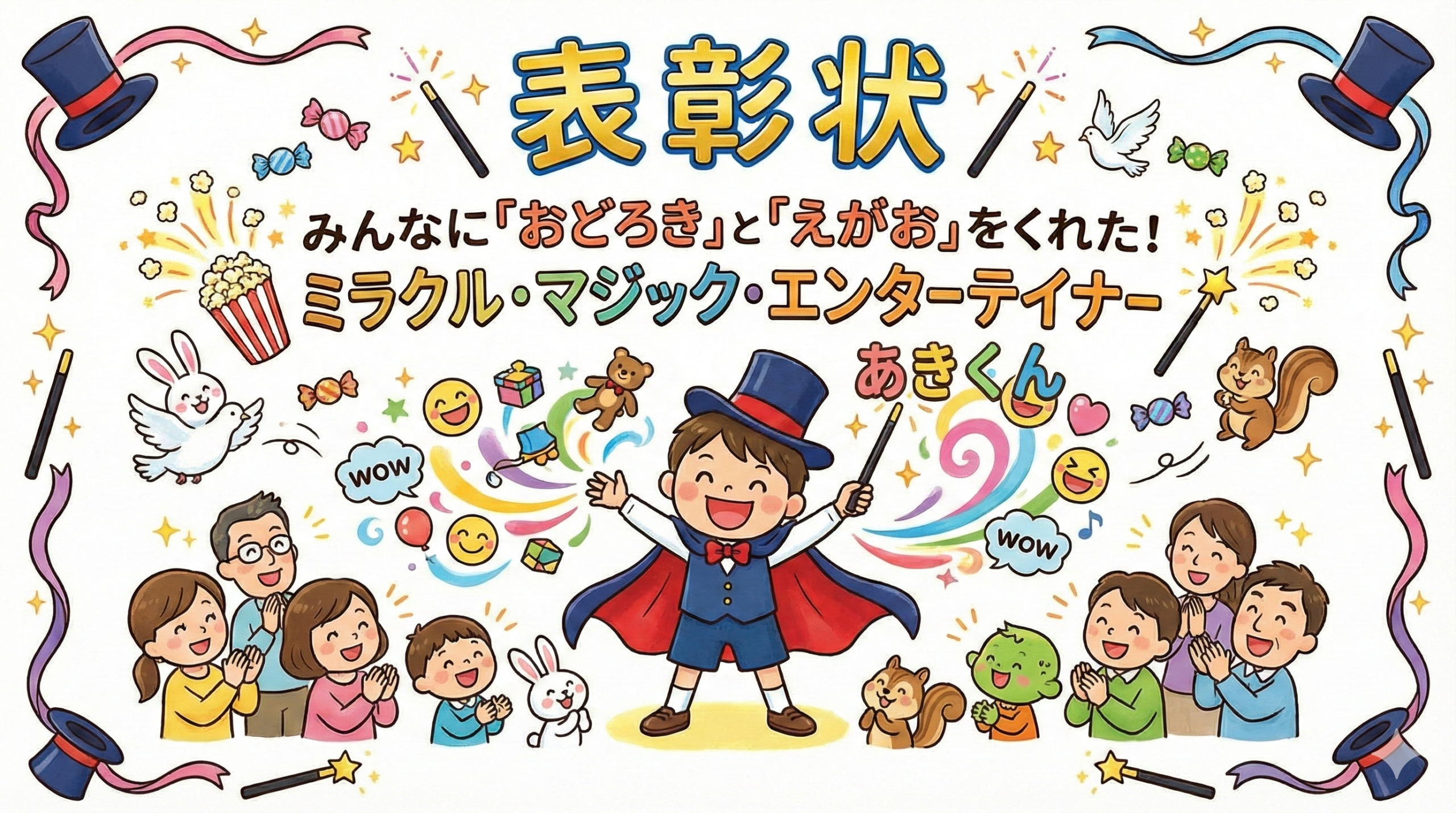 表彰状をプレゼントしました！